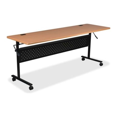 Lorell ¬Æ Mobile Flipper Training Table - 72" x 24" - Teak 60656